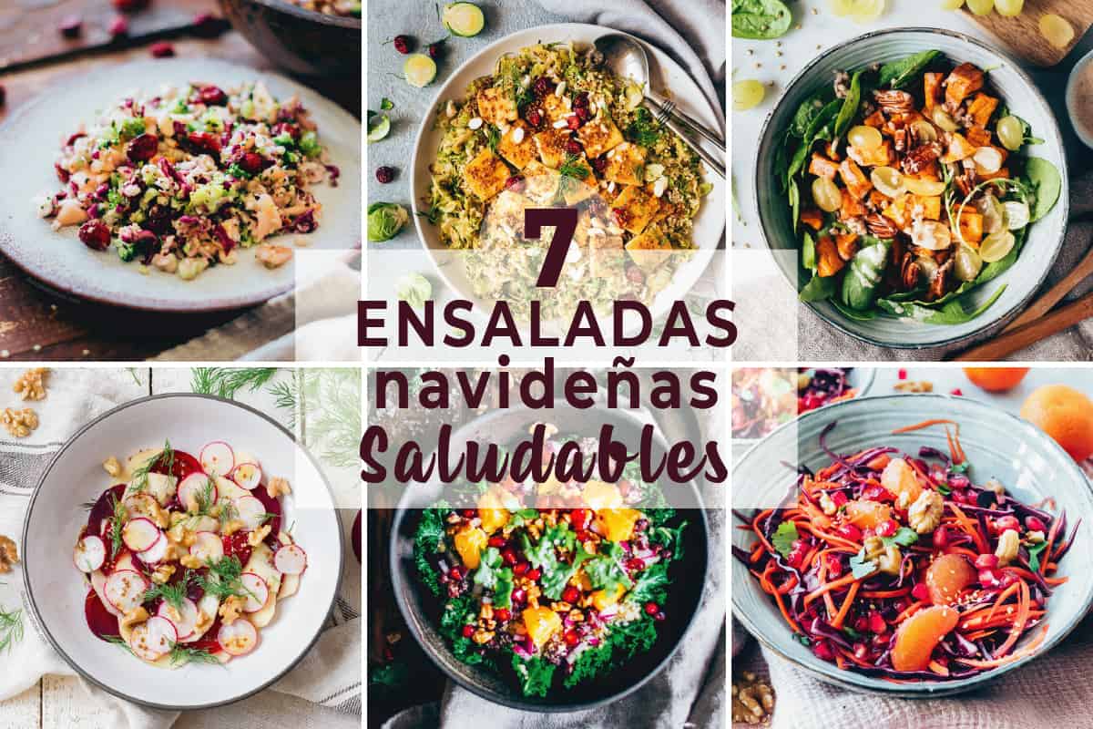 7 Ensaladas Navideñas Saludables y Fáciles | Delicias Kitchen